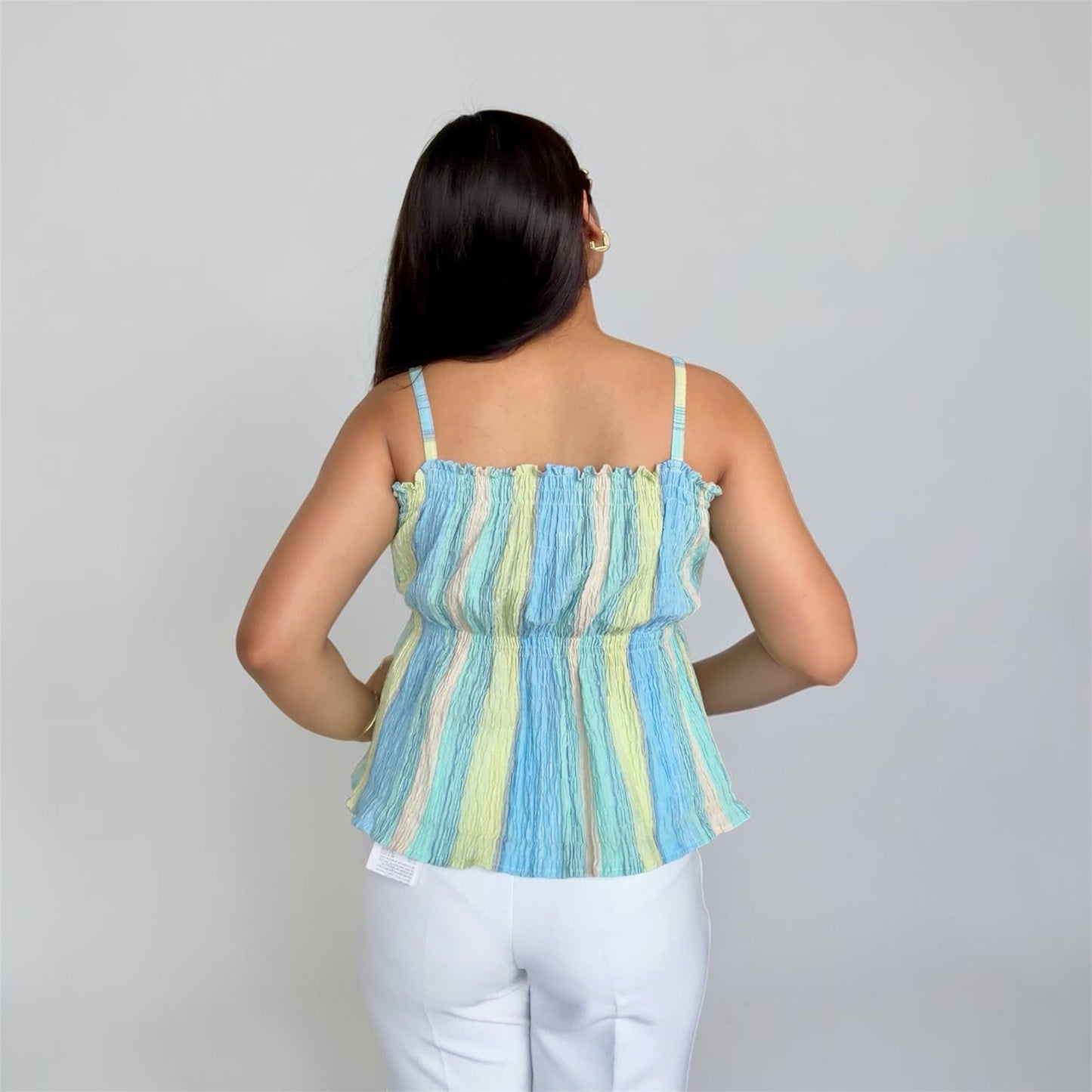 Sorbet Peplum Top - back view - Kodds