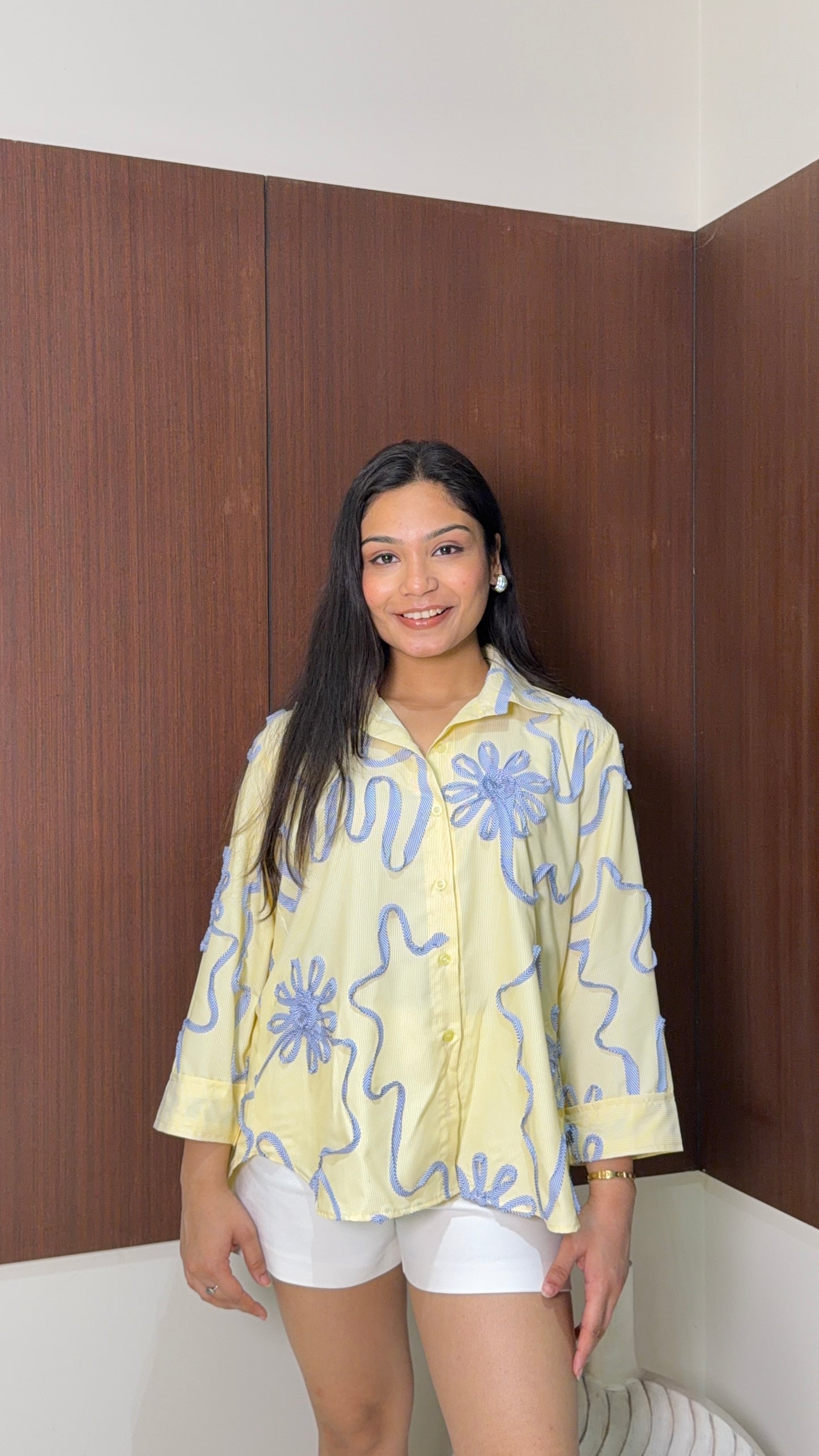 Yellow Drip Pastel Women's Shirt | Kodds