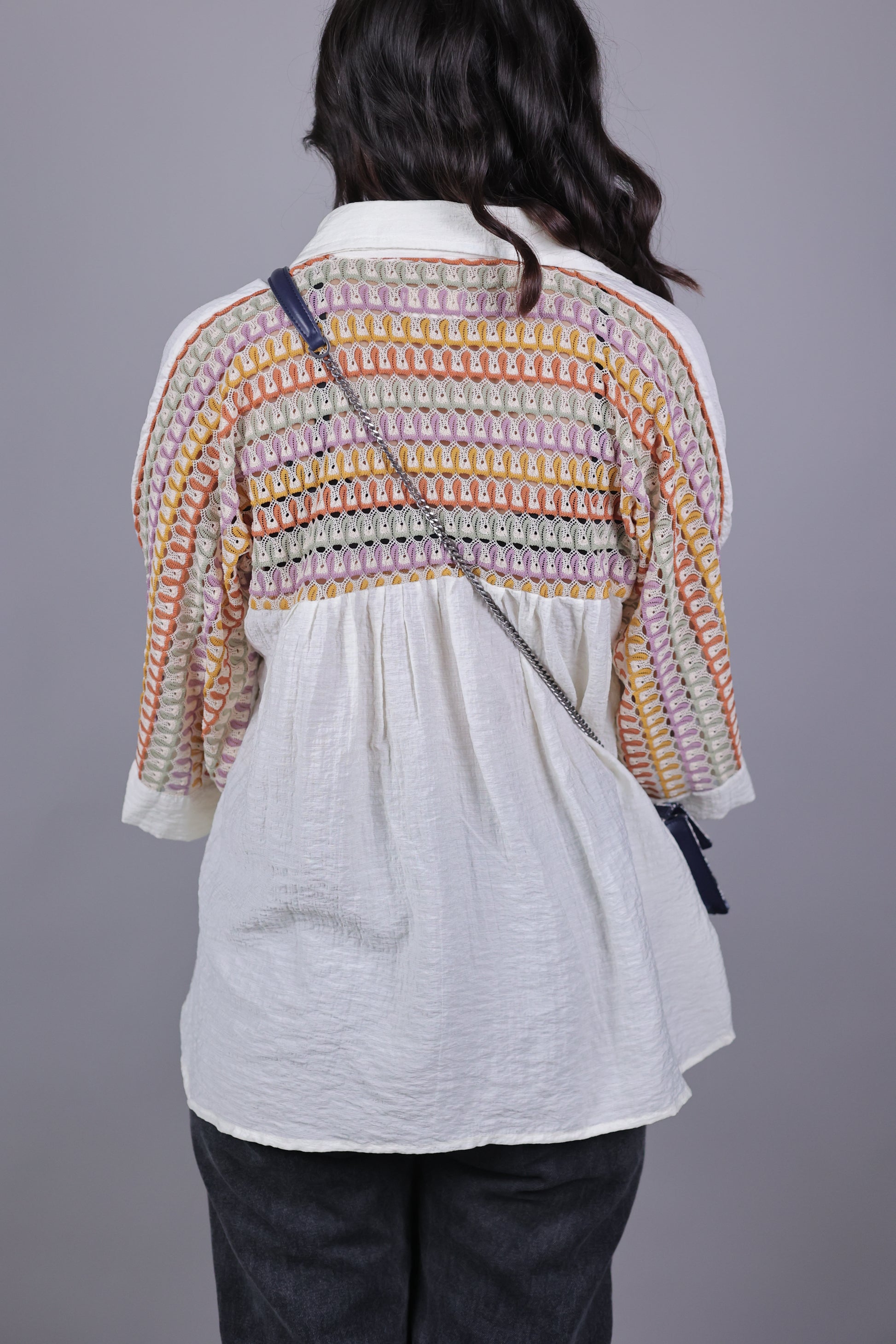 Ivory Play Shirt - detail view - Kodds