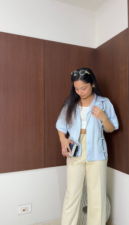 Knotted Shirt - close-up - Kodds