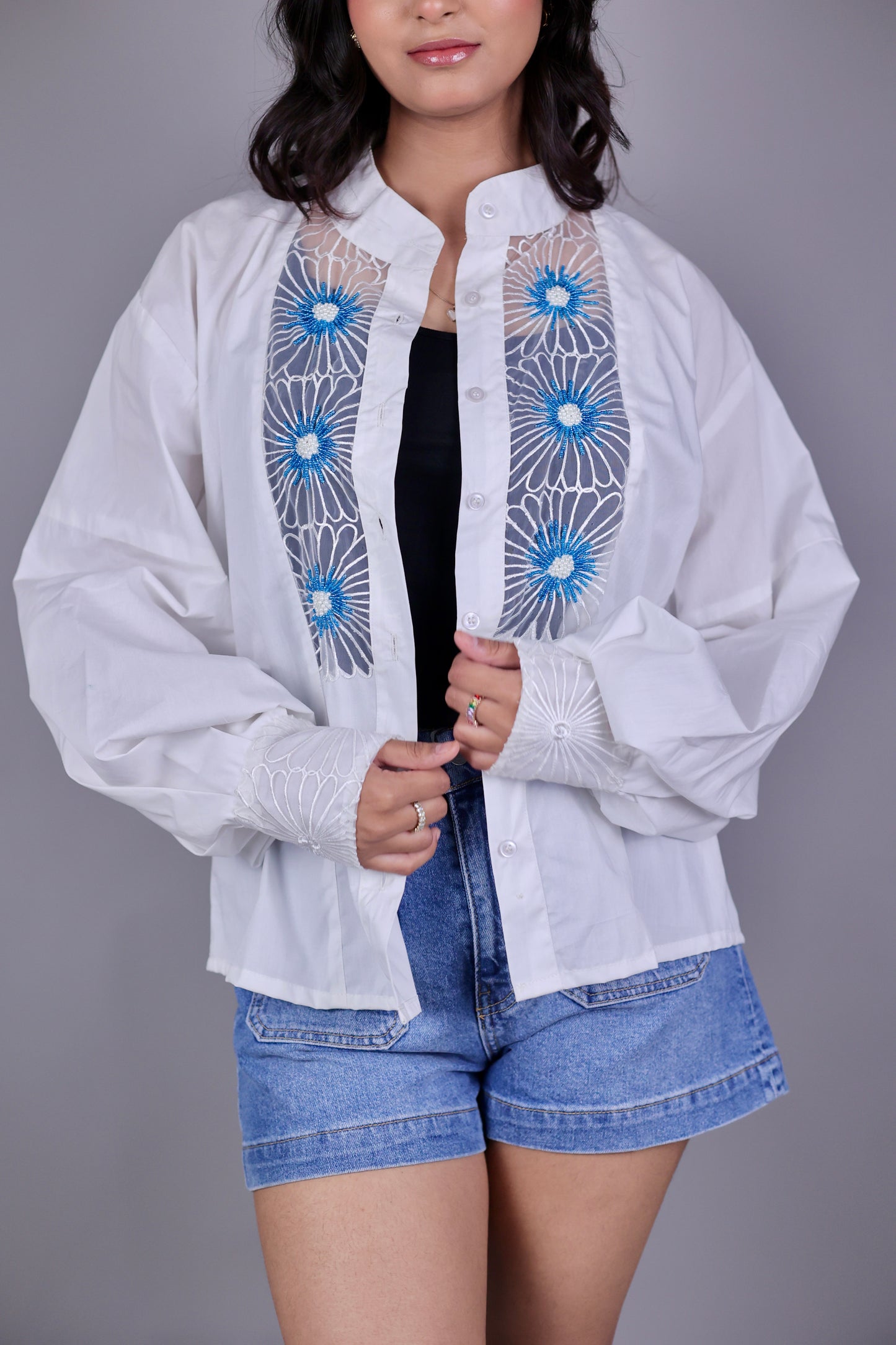Soft Bloom Shirt - detail view - Kodds