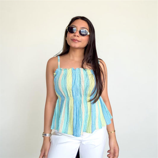 Sorbet Peplum Flared Women's Top | Kodds
